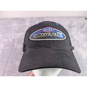 NHRA Powerade Drag Racing Series 2008 Crew Hat Black Adjustable Cap Main Gate